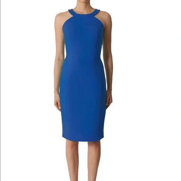 Black Halo Marcelle Sleeveless Stretch Crepe Sheath Dress, Size 6, Red - Picture 16 of 16